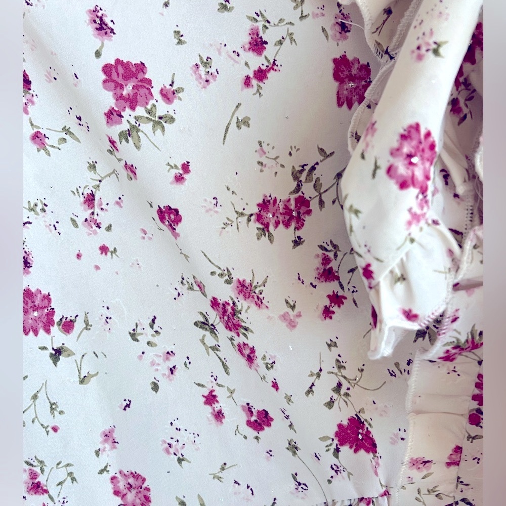 Sister Jane Star Flower Pussybow Blouse Ruffle Button Up Cottagecore Small New - Picture 9 of 9